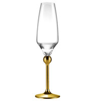 Магическая Гармония - бокалы для шампанского с позолоченными ножками, 6 шт.